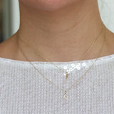 Sydney Evan 14K Yellow Gold Tiny Lightning Bolt Charm Necklace