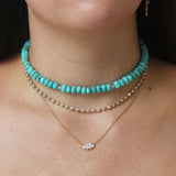 The Finest Stack Mixed Diamond Flux Line Necklace