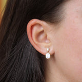 The Finest Stack 14K Yellow Gold Diamond Drop Earrings