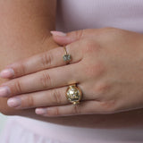 The Finest Stack 14K Yellow Gold Diamond Bombe Glacee Ring