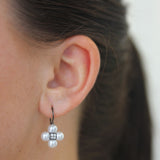 Paul Morelli 18K White Gold Pearl & Diamond Sequence Earrings