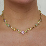 Paul Morelli 18K Yellow Gold Mixed-Stone Wild Child Link Necklace
