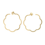 Signed by Chanel Camelia Hoop Earrings - Be On Park