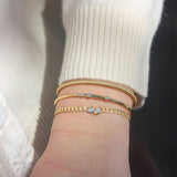 Jade Trau Poppy Curb Bracelet with diamonds