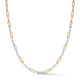 Jade Trau Two-Tone Pia Chain Necklace - Be On Park