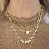 Jade Trau One-of-a-Kind Diamond Sophisticate Pendant on Rolo Chain