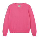 Jumper 1234 Cashmere Distressed Crew in Azalea