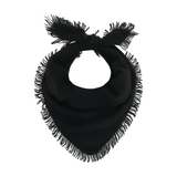 Jumper 1234 Cashmere Distressed Triangle Scarf in Black