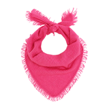 Jumper 1234 Cashmere Distressed Triangle Scarf in Azalea