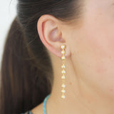 Gurhan Long Drop Earrings with Diamond