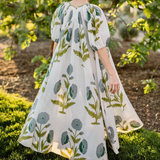 Maison Marigold Malta Maxi Dress Blue/Green Flower