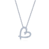 Kwiat Cross My Heart Diamond Pendant Necklace
