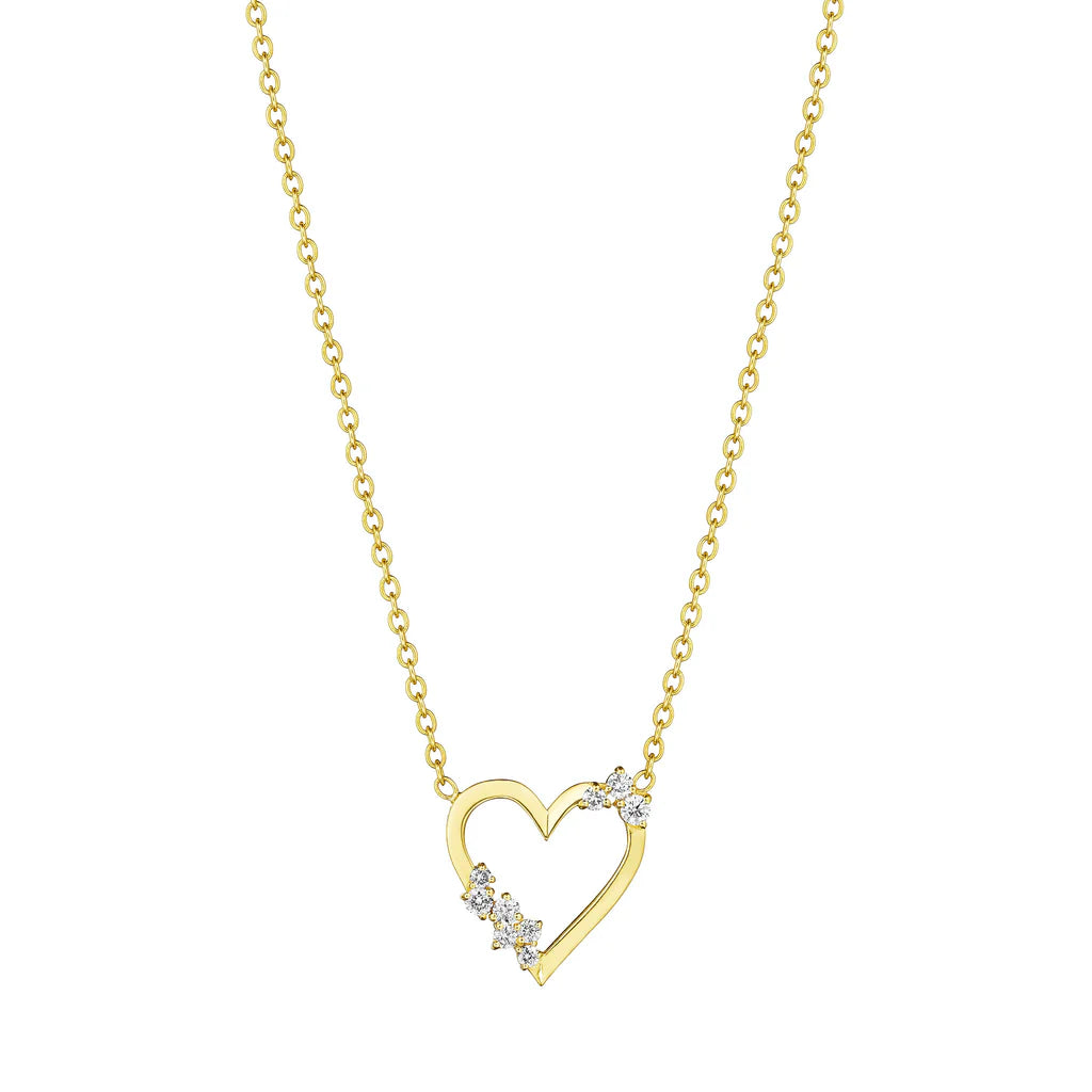 Penny Preville Open Stardust Accent Heart Necklace - Be On Park