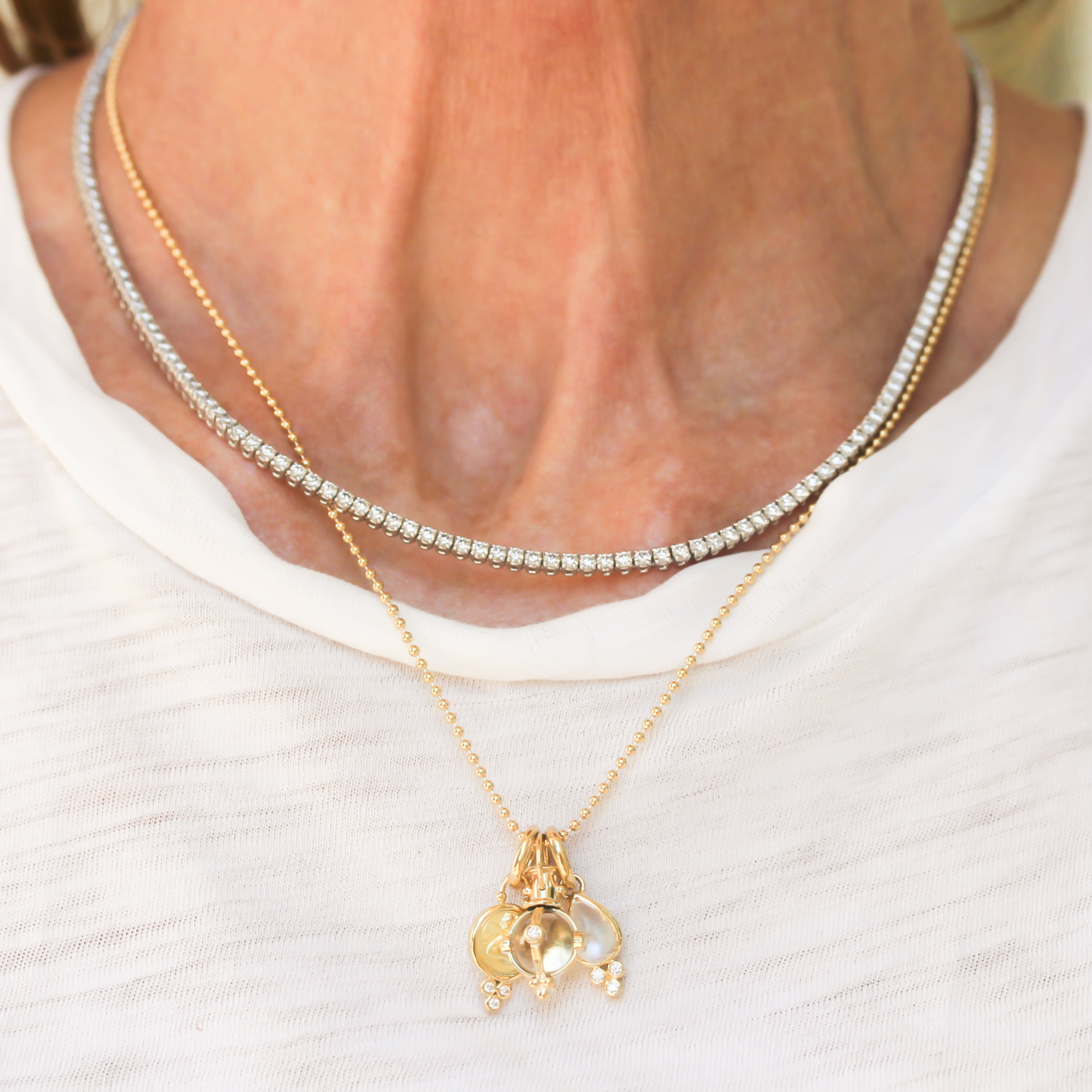 Temple St. Clair Signature Charm Necklace - Be On Park