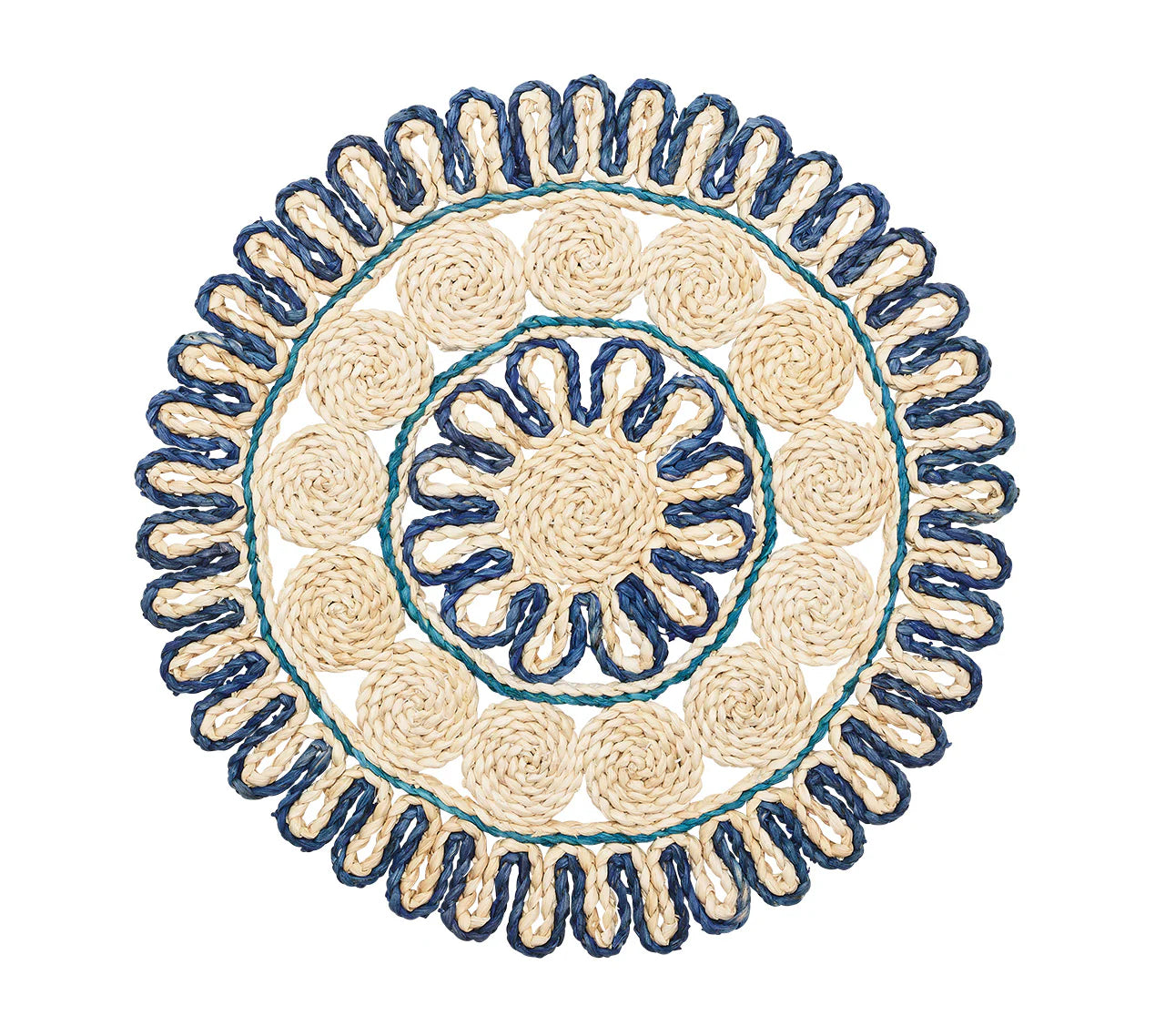 Casbah Placemats | Natural & Blue - Be On Park