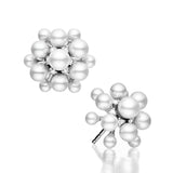 Paul Morelli Pearl Orbit Stud Earrings with Diamond