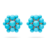 Paul Morelli Turquoise Orbit Stud Earrings with Ruby