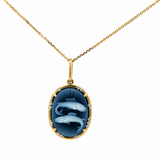 Be X Lauren Pises Cameo Diamond Pendant Necklace