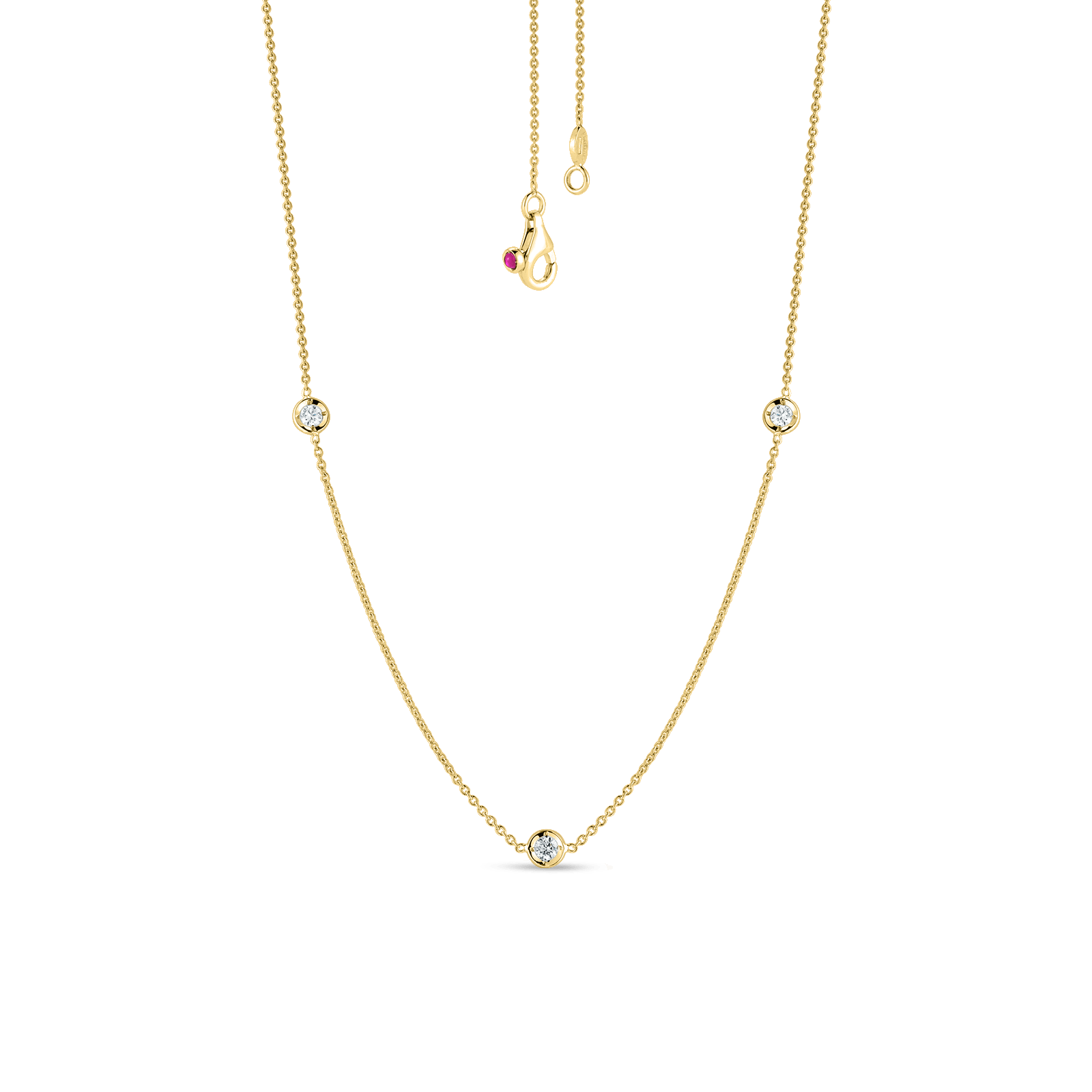 Roberto Coin Diamonds by the Inch 3-Station Necklace - Be On Park