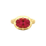 Lauren K Oval Pink Tourmaline Griffen Ring