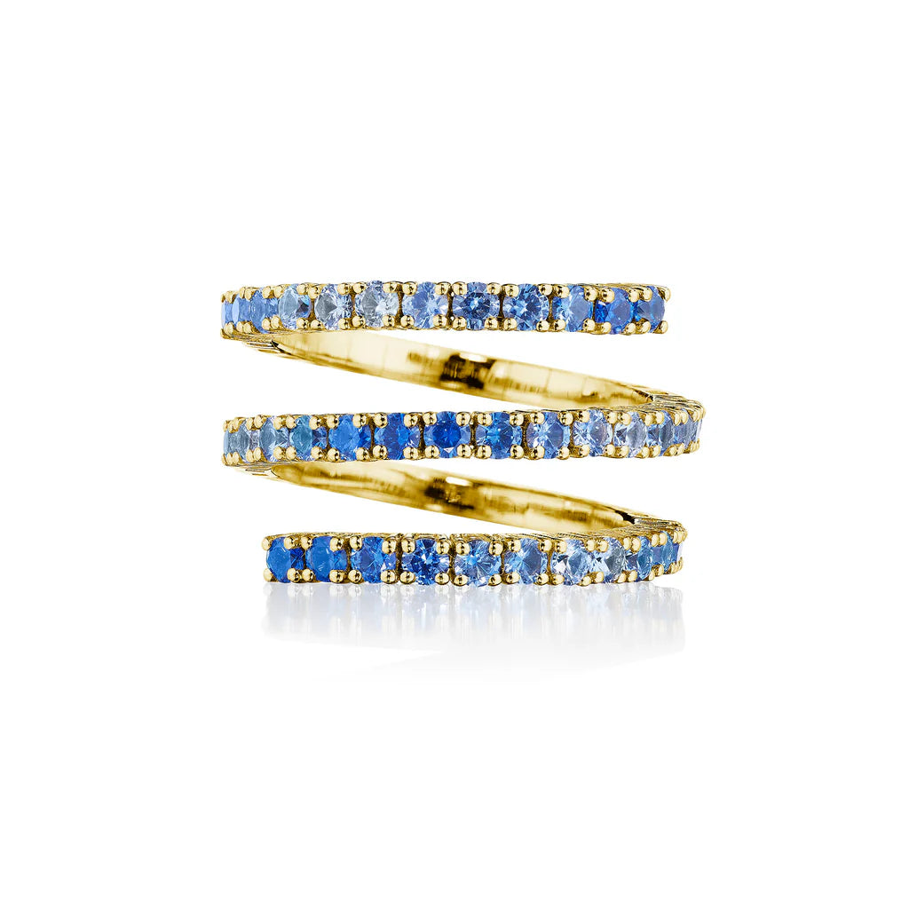 Penny Preville Ombre Blue Sapphire Spring Ring - Be On Park