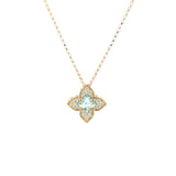 Roberto Coin Venetian Princess Necklace with Diamond and Blue Topaz