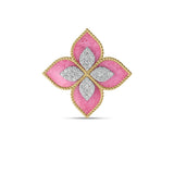 Roberto Coin Venetian Princess Diamond and Rhodonite Flower Ring - Be On Park