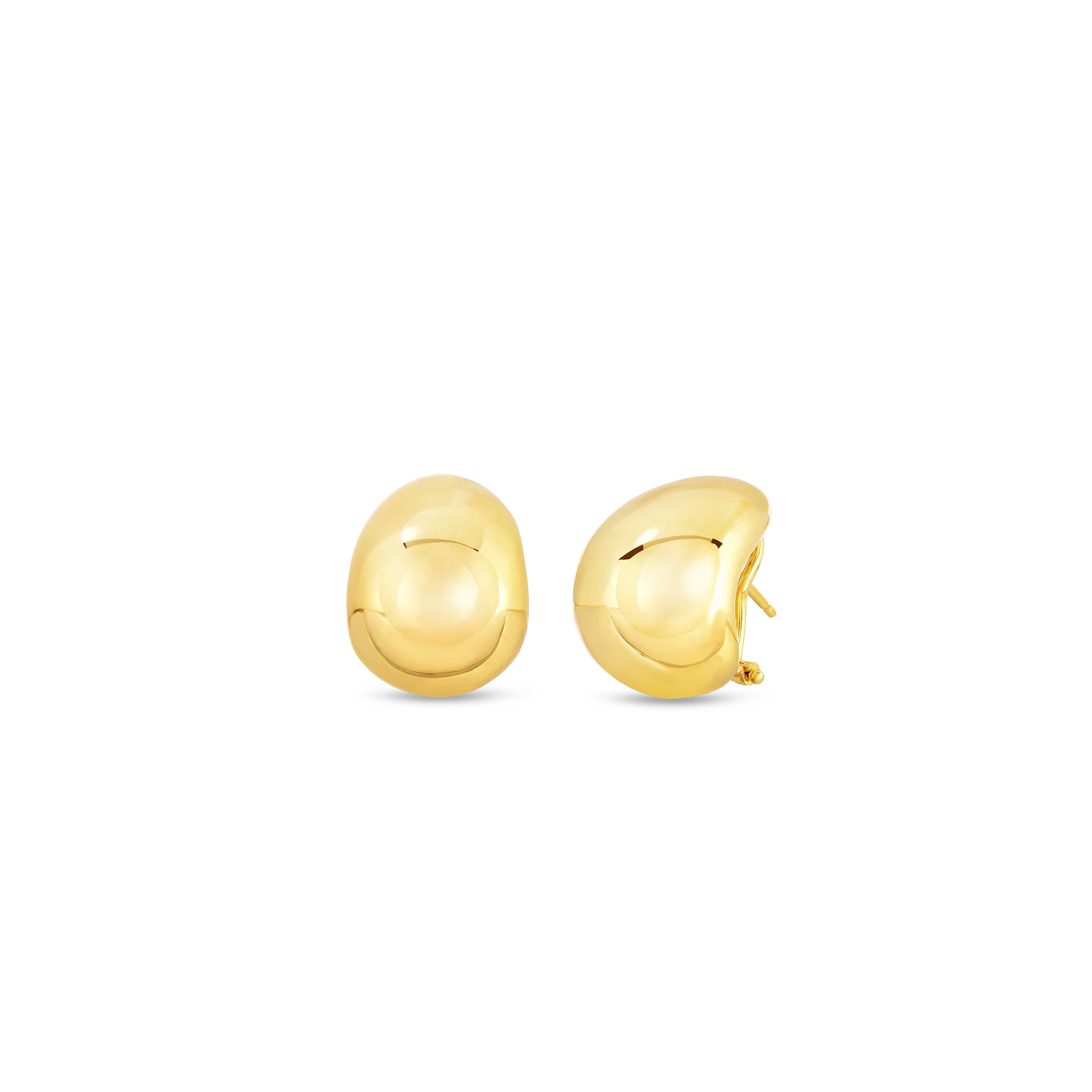 Roberto Coin Designer Gold Domed Earrings - Be On Park