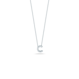 Roberto Coin 16-18" love letter diamond "C" necklace, additional letters available