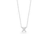 Roberto Coin 16-18" love letter diamond "X" necklace, additional letters available