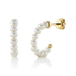 Shy Creation Pearl Hoop Earring - Be On Park
