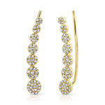 Shy Creation Diamond Ear Crawler earrings - Be On Park