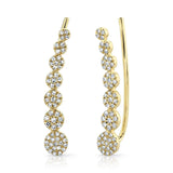 Shy Creation Diamond Ear Crawler earrings - Be On Park
