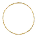 Shy Creation Diamond Paperclip Link Necklace - Be On Park