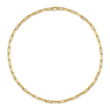 Shy Creation Diamond Paperclip Link Necklace - Be On Park