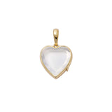 Loquet Midi Heart of Gold Locket on Fine Rolo Chain