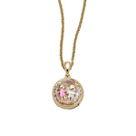 Loquet Mini Round Locket on 16-18" Rolo Chain - Be On Park
