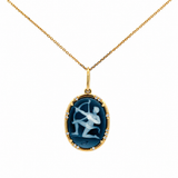Be X Lauren Sagittarius Cameo Diamond Pendant Necklace