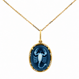 Be X Lauren Scorpio Cameo Diamond Pendant Necklace