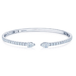 Kwiat Diamond Pear Shape Duet Open Bangle - Be On Park