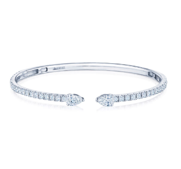 Kwiat Diamond Pear Shape Duet Open Bangle - Be On Park