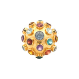 Vintage Sputnik Ring with Rainbow Gemstones