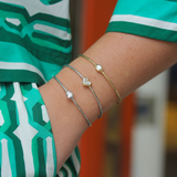 Crisscut White Gold Diamond Bracelet