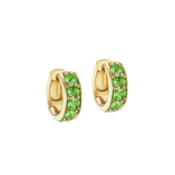Jane Taylor Cirque Tsavorite Chubby Hoop Earrings