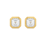 Kimberly Collins White Zircon Bezel Stud Earrings