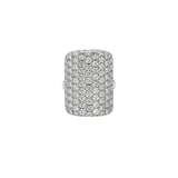 XO Jewels Curved Rectangle Diamond Ring