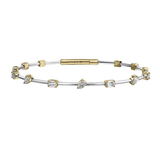 Christopher Designs Two-Tone Mixed Diamond Bracelet