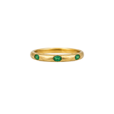 Be On Park 18K Yellow Gold Emerald Band
