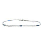 Diamond and Sapphire Tennis Bracelet - Be On Park
