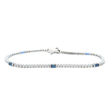 Diamond and Sapphire Tennis Bracelet - Be On Park